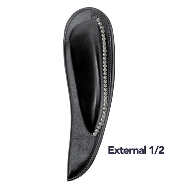 Bling Dressage External Style Thigh Blocks for Mono Flap Saddles - Image 3