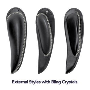 Bling Dressage External Style Thigh Blocks for Mono Flap Saddles