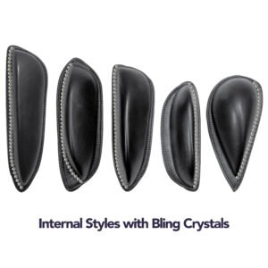 Bling Dressage Internal Thigh Blocks for Double Flap Saddles