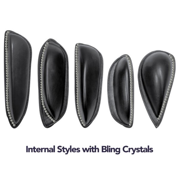Bling Dressage Internal Thigh Blocks for Double Flap Saddles